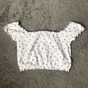 SOLD | off the shoulder rose top